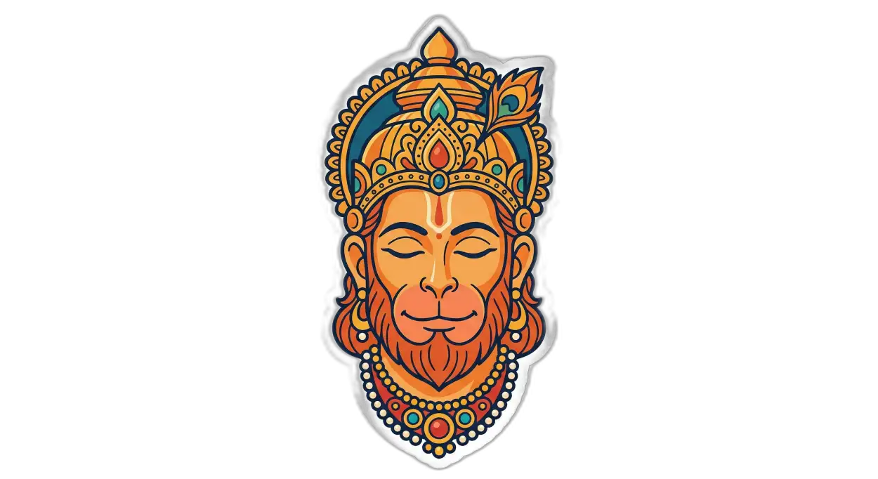 Free Download Hanuman Png For Sticker Design 2 - High Quality Hanuman Png Transparent PNG
