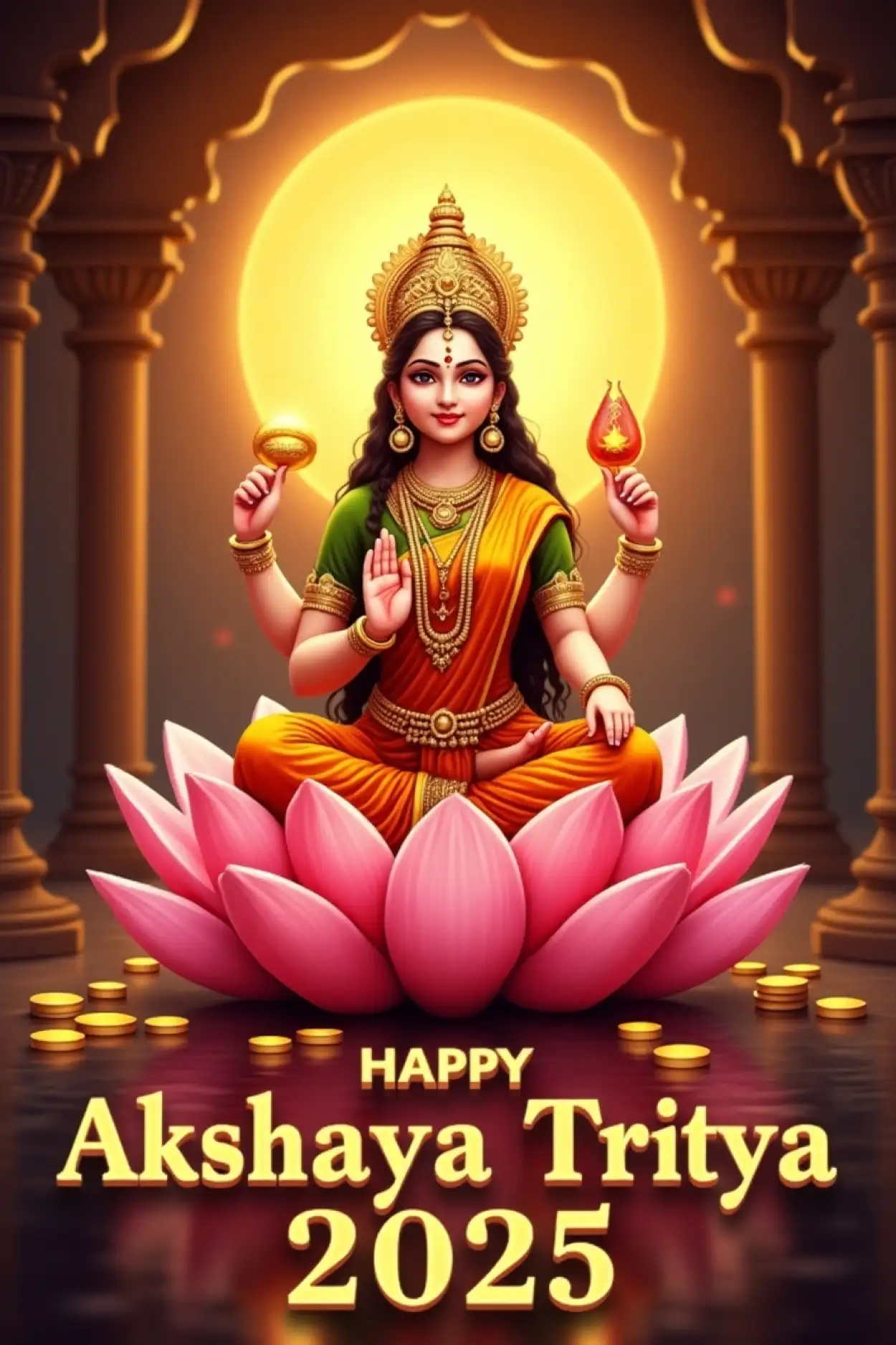 Happy Akshaya Tritiya 2025 Greeting Card Template - Royalty Free Happy Akshaya Tritiya 2025 Image | Pngmagic Free Download Happy Akshaya Tritiya 2025 Greeting Card Template - High Quality Happy Akshaya Tritiya 2025 Background