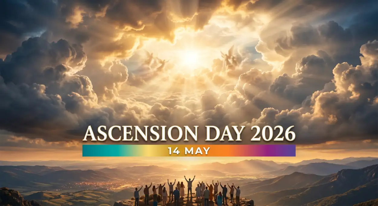 Free Download Happy Ascension Day 2026 Quotes - High Quality Ascension Day 2026 Wishes Image