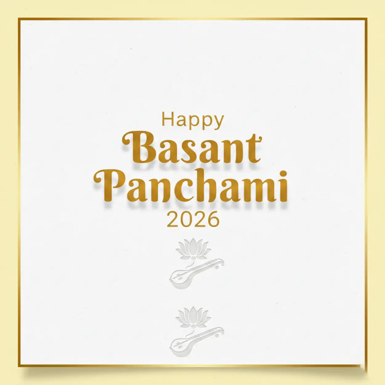 Free Download Happy Basant Panchami 2026 Banner - High Quality Happy Basant Panchami 2026 Image
