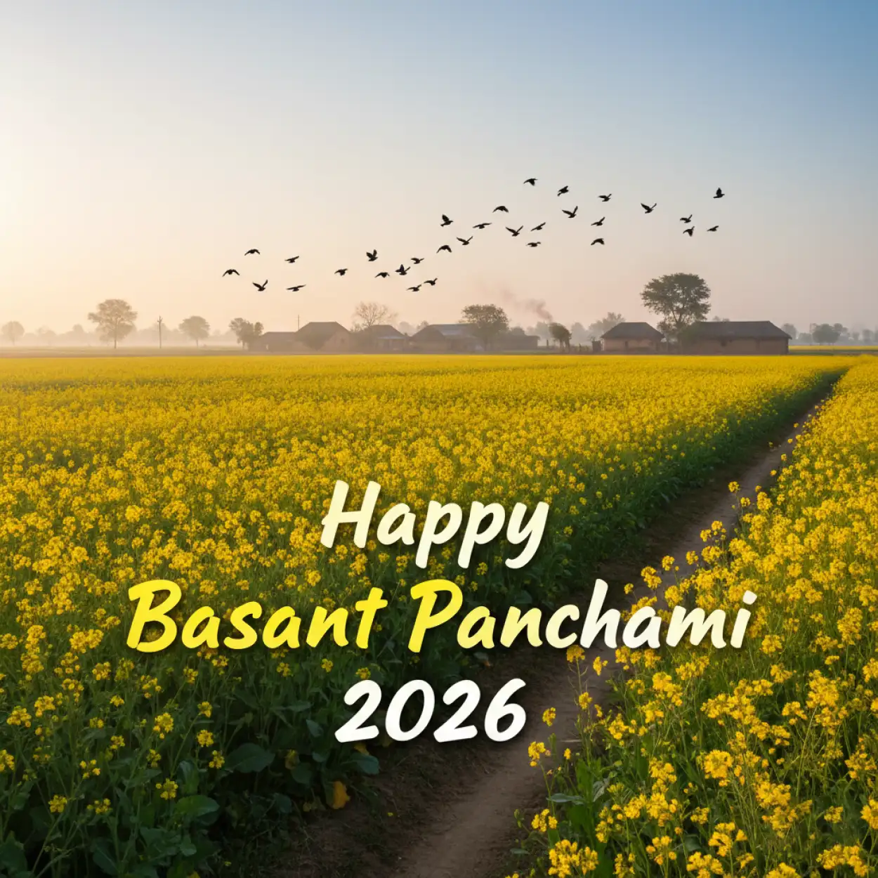 Free Download Happy Basant Panchami 2026 Cultural Background - High Quality Happy Basant Panchami 2026 Background