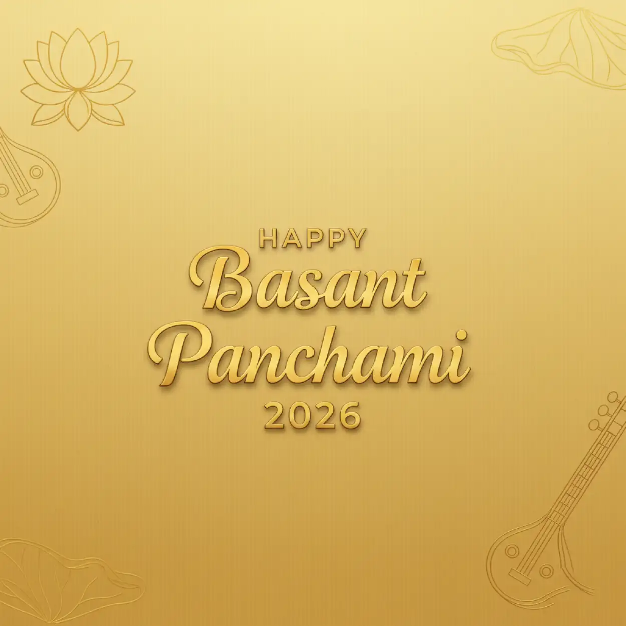 Free Download Happy Basant Panchami 2026 Digital Artwork - High Quality Happy Basant Panchami 2026 Background