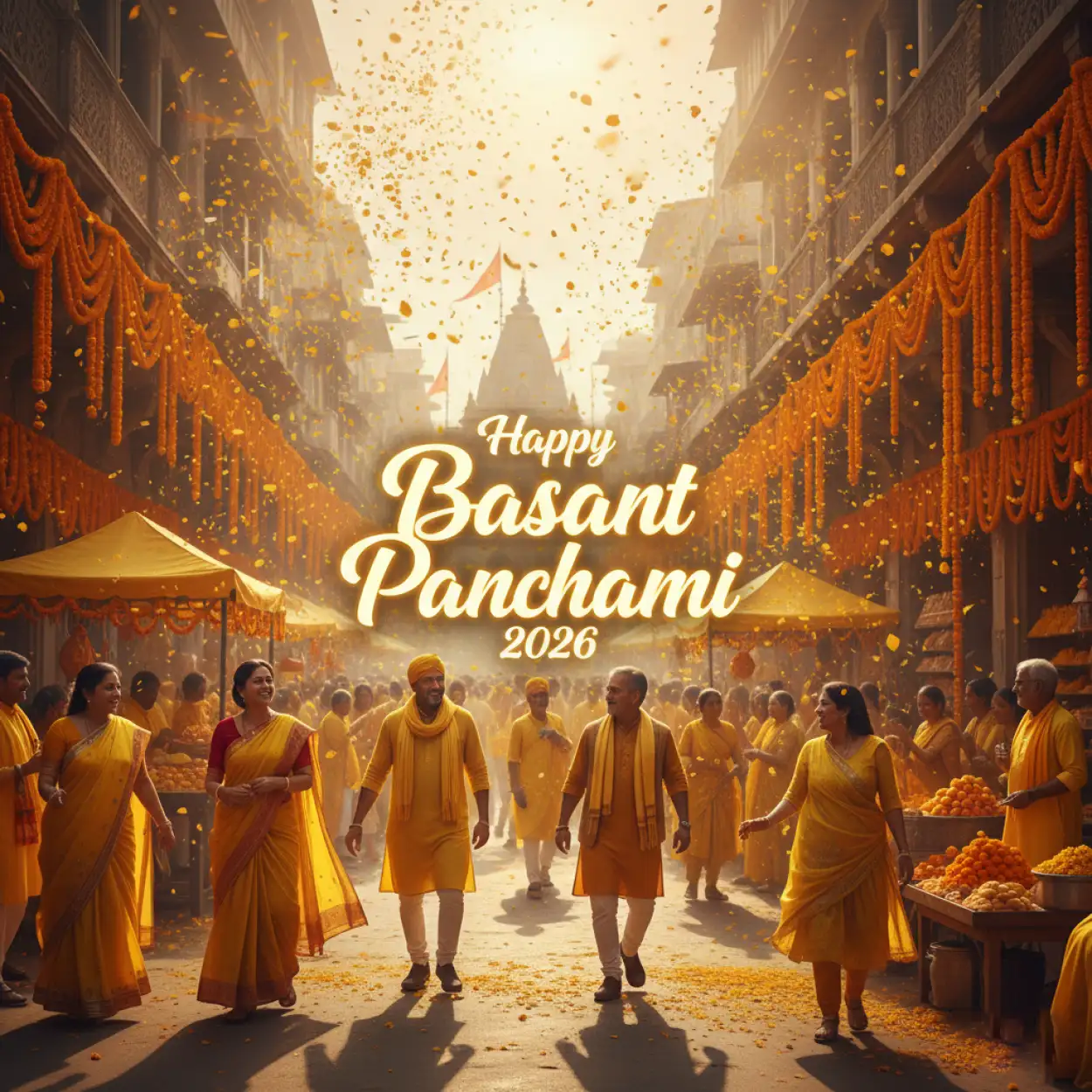 Free Download Happy Basant Panchami 2026 Festival Poster - High Quality Happy Basant Panchami 2026 Background