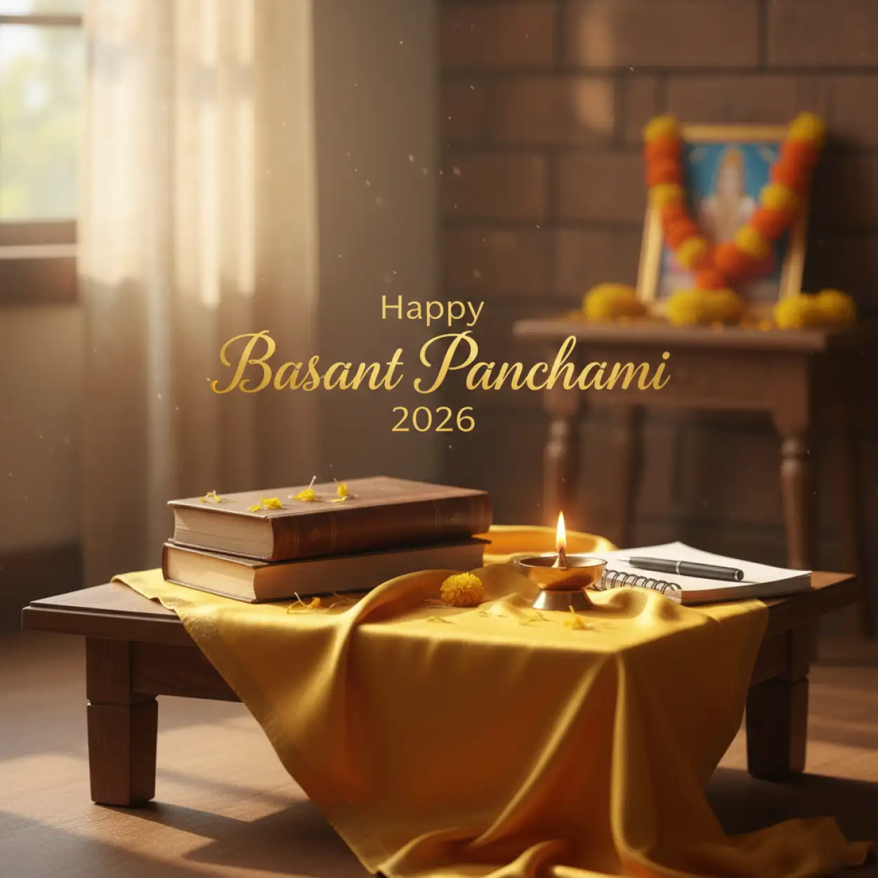 Free Download Happy Basant Panchami 2026 Modern Design - High Quality Happy Basant Panchami 2026 Background