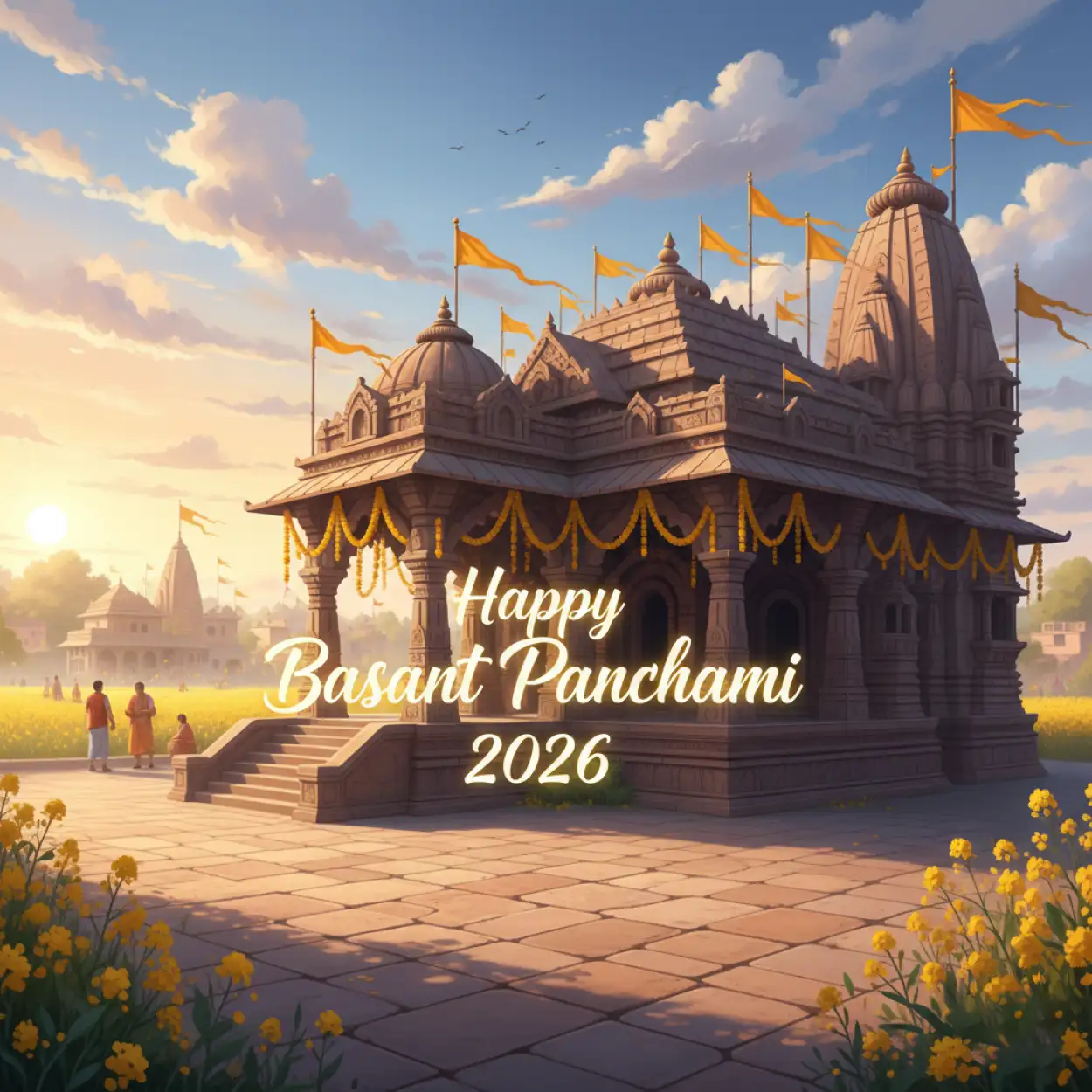 Free Download Happy Basant Panchami 2026 Png Free Download - High Quality Happy Basant Panchami 2026 Transparent PNG