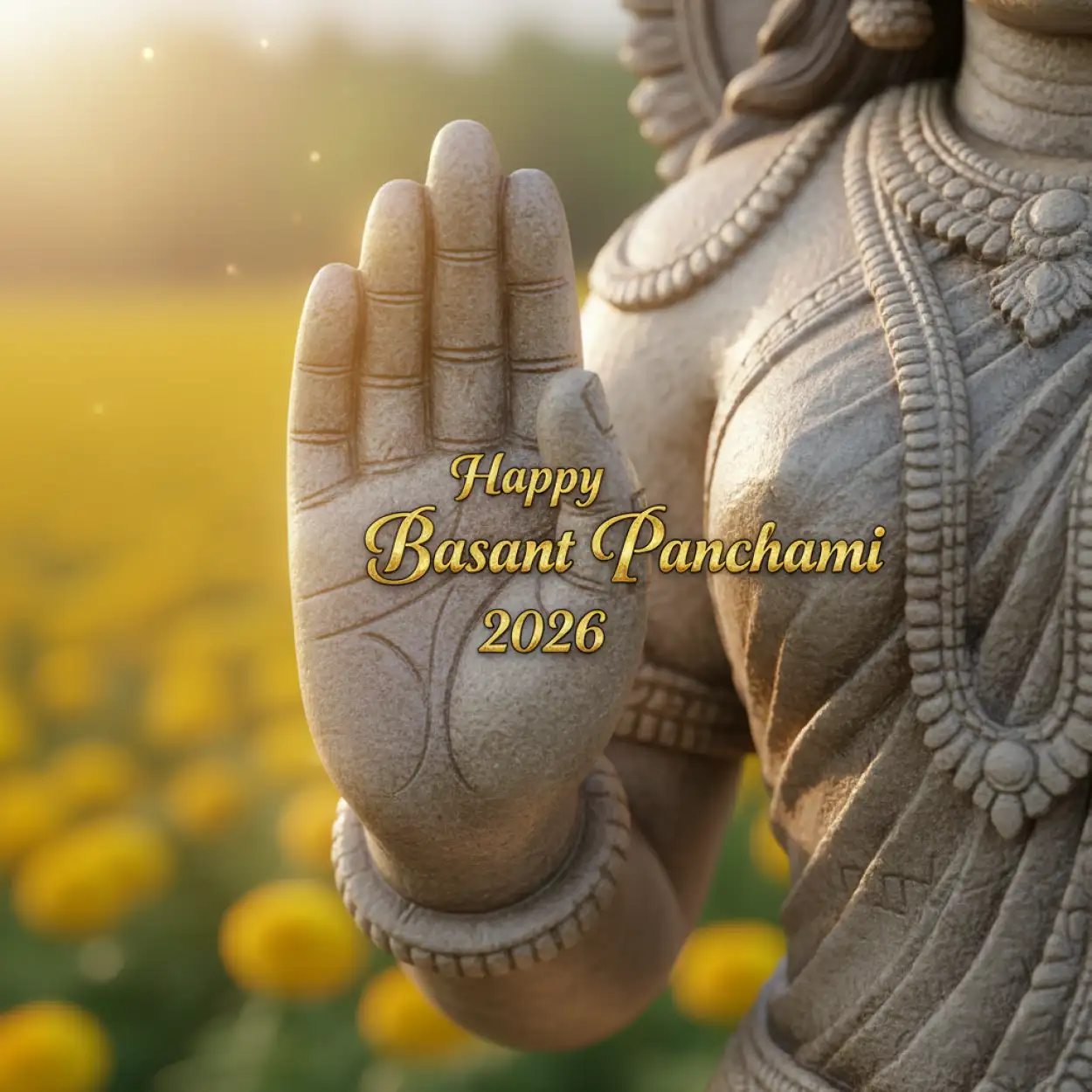 Free Download Happy Basant Panchami 2026 Sanskrit Quote Image - High Quality Happy Basant Panchami 2026 Image