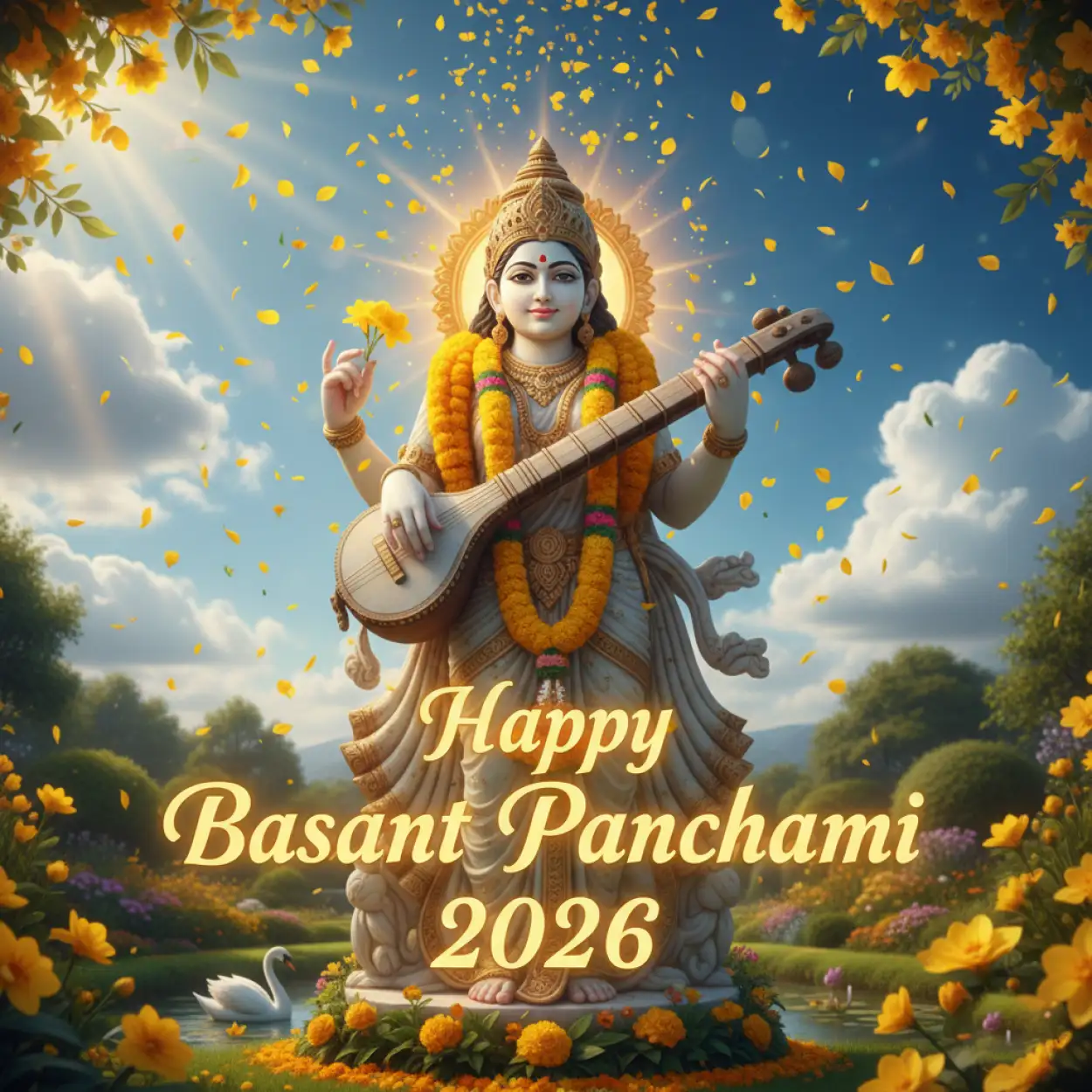 Happy Basant Panchami 2026 Spiritual Poster - Royalty Free Happy Basant Panchami 2026 Image | Pngmagic Free Download Happy Basant Panchami 2026 Spiritual Poster - High Quality Happy Basant Panchami 2026 Background