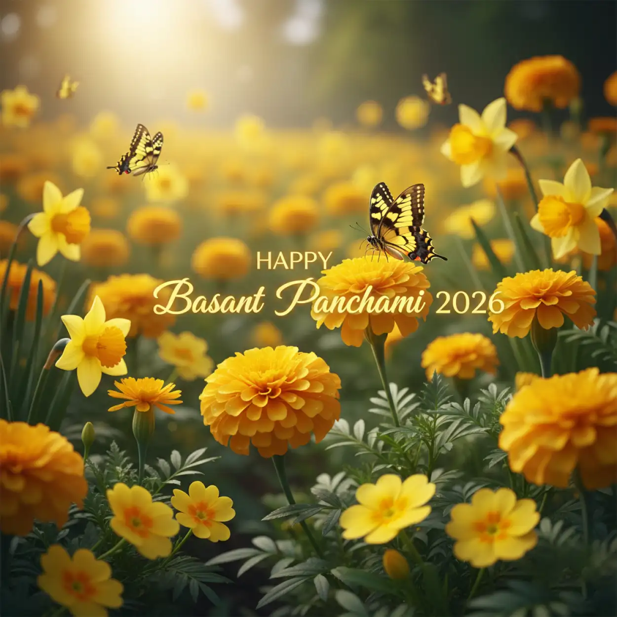 Free Download Happy Basant Panchami 2026 Spring Festival Wallpaper - High Quality Happy Basant Panchami 2026 Background