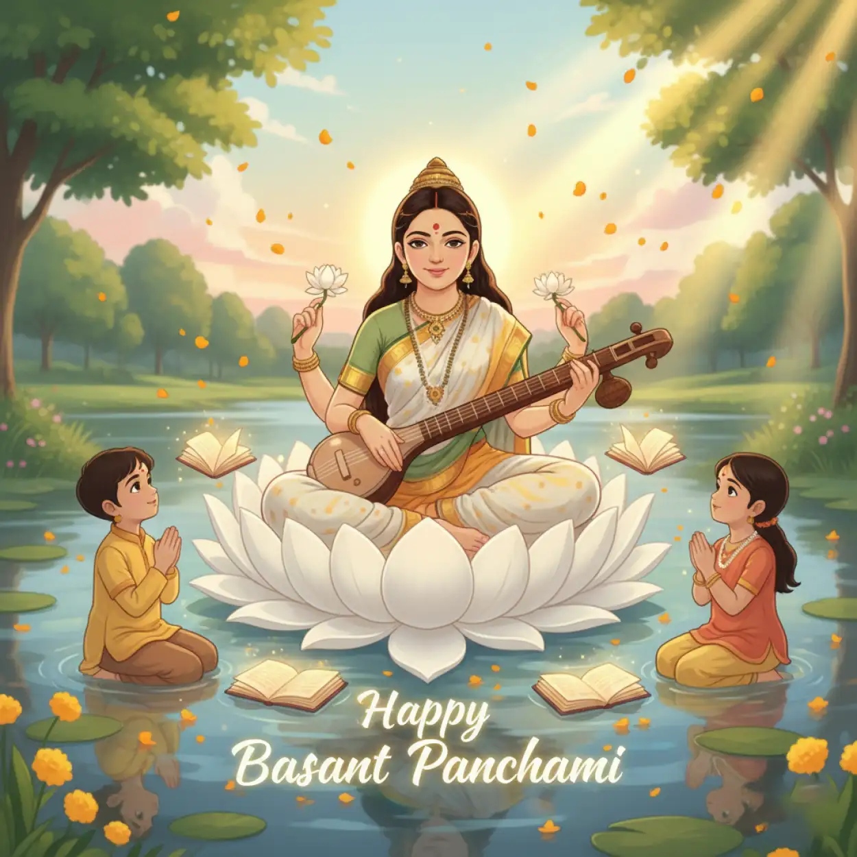 Free Download Happy Basant Panchami Wishes In English - High Quality Happy Basant Panchami Wishes Image