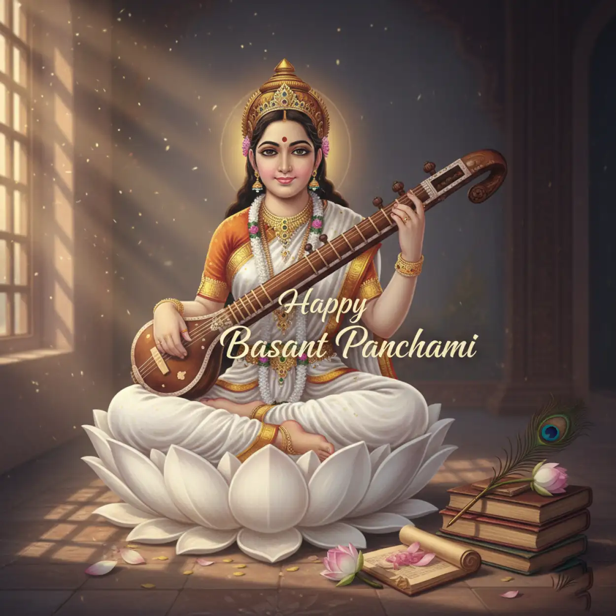 Happy Basant Panchami Wishes Saraswati Maa Quotes - Royalty Free Happy Basant Panchami Wishes Image | Pngmagic Free Download Happy Basant Panchami Wishes Saraswati Maa Quotes - High Quality Happy Basant Panchami Wishes Background