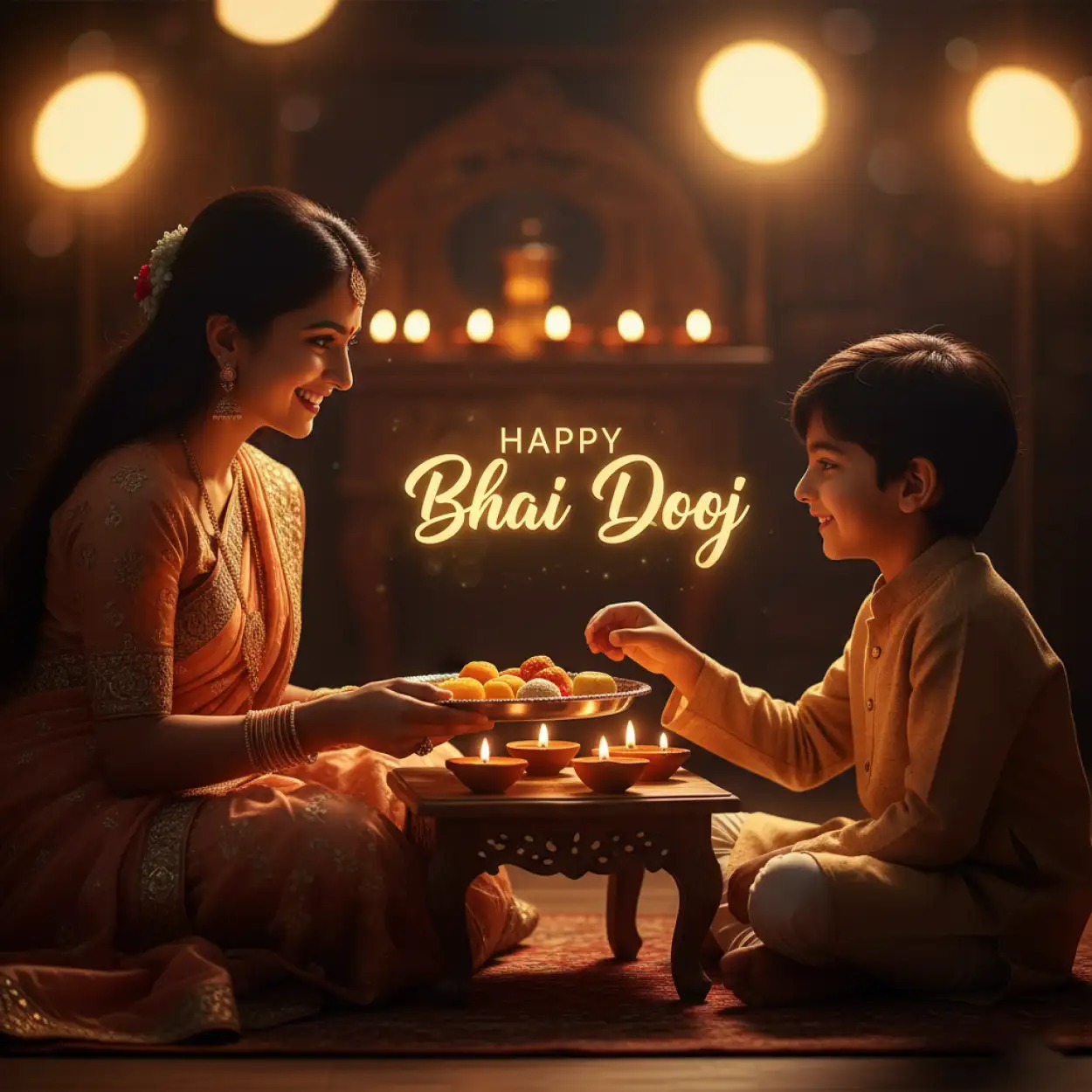 Free Download Happy Bhai Dooj Celebration Ideas At Home - High Quality Happy Bhai Dooj Background
