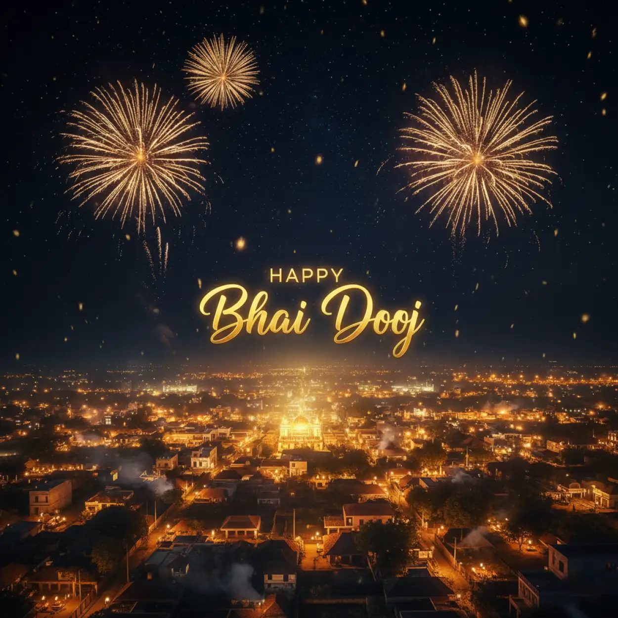 Free Download Happy Bhai Dooj Wishes 2025 With Name Edit - High Quality Happy Bhai Dooj Background