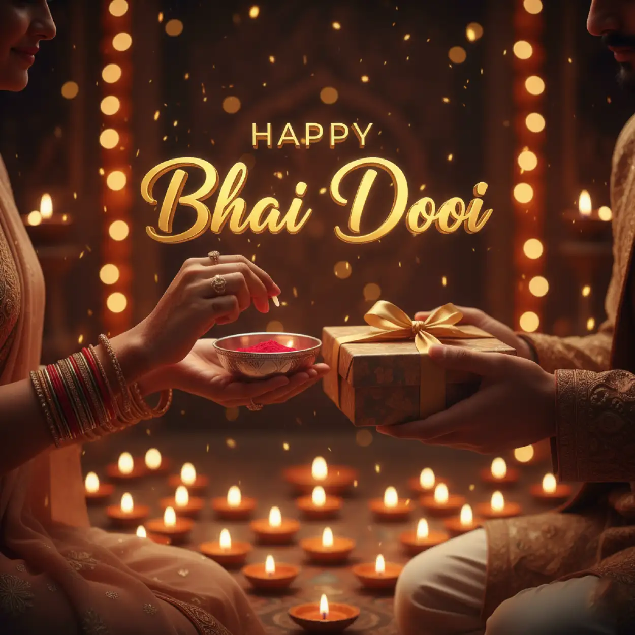 Free Download Happy Bhai Dooj Wishes With Name Generator - High Quality Bhai Dooj Background