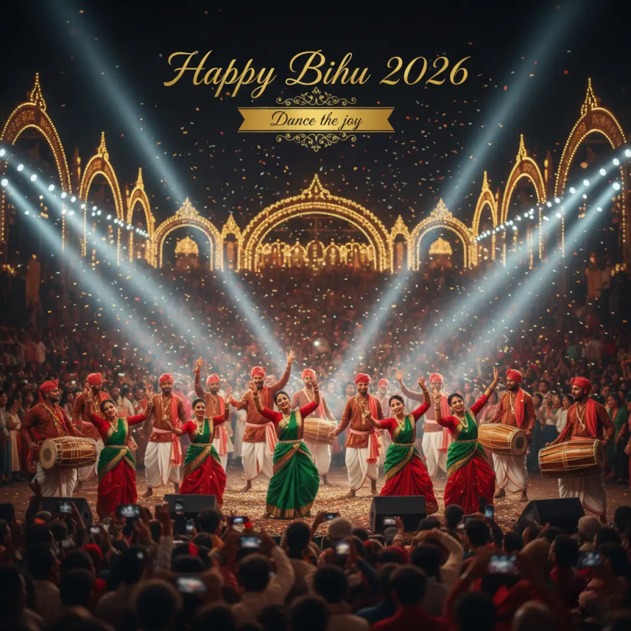 Free Download Happy Bihu 2026 Banner Design - High Quality Happy Bihu 2026 Image