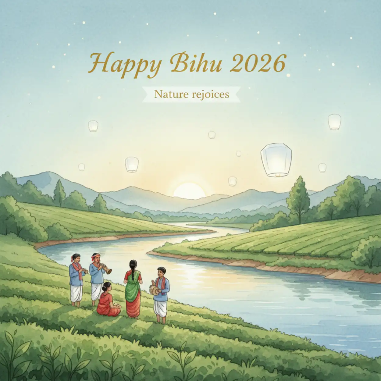 Free Download Happy Bihu 2026 Best Wishes Message - High Quality Happy Bihu 2026 Image