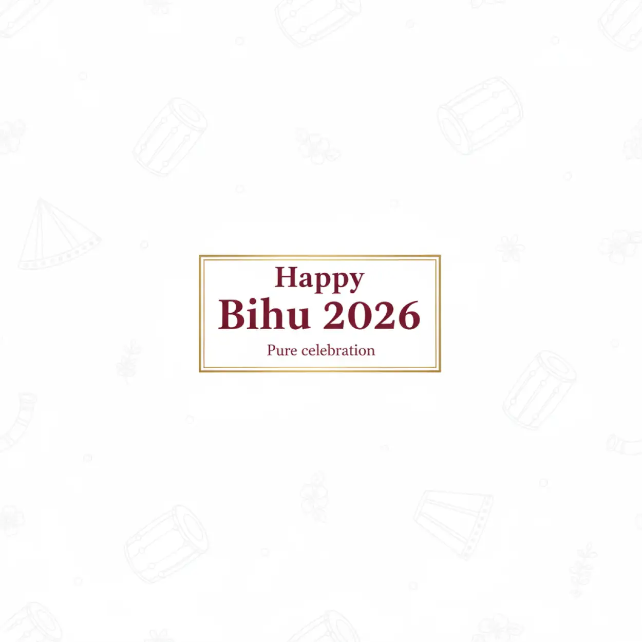 Free Download Happy Bihu 2026 Office Greeting Message - High Quality Happy Bihu 2026 Image