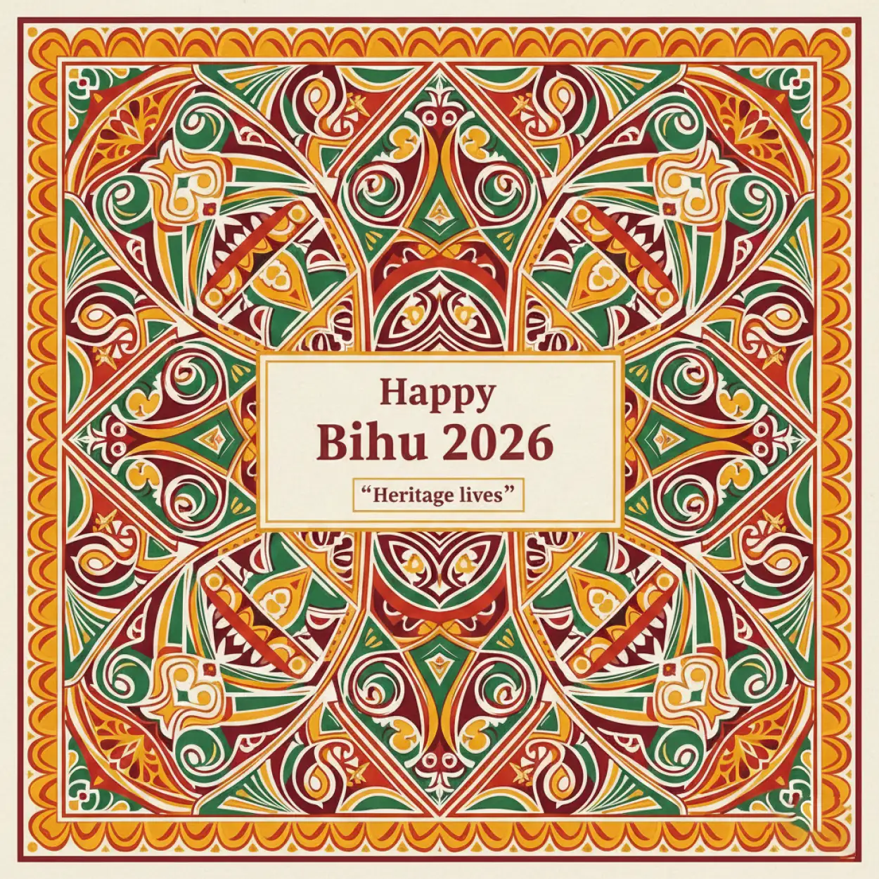 Free Download Happy Bihu 2026 Social Media Post - High Quality Happy Bihu 2026 Image