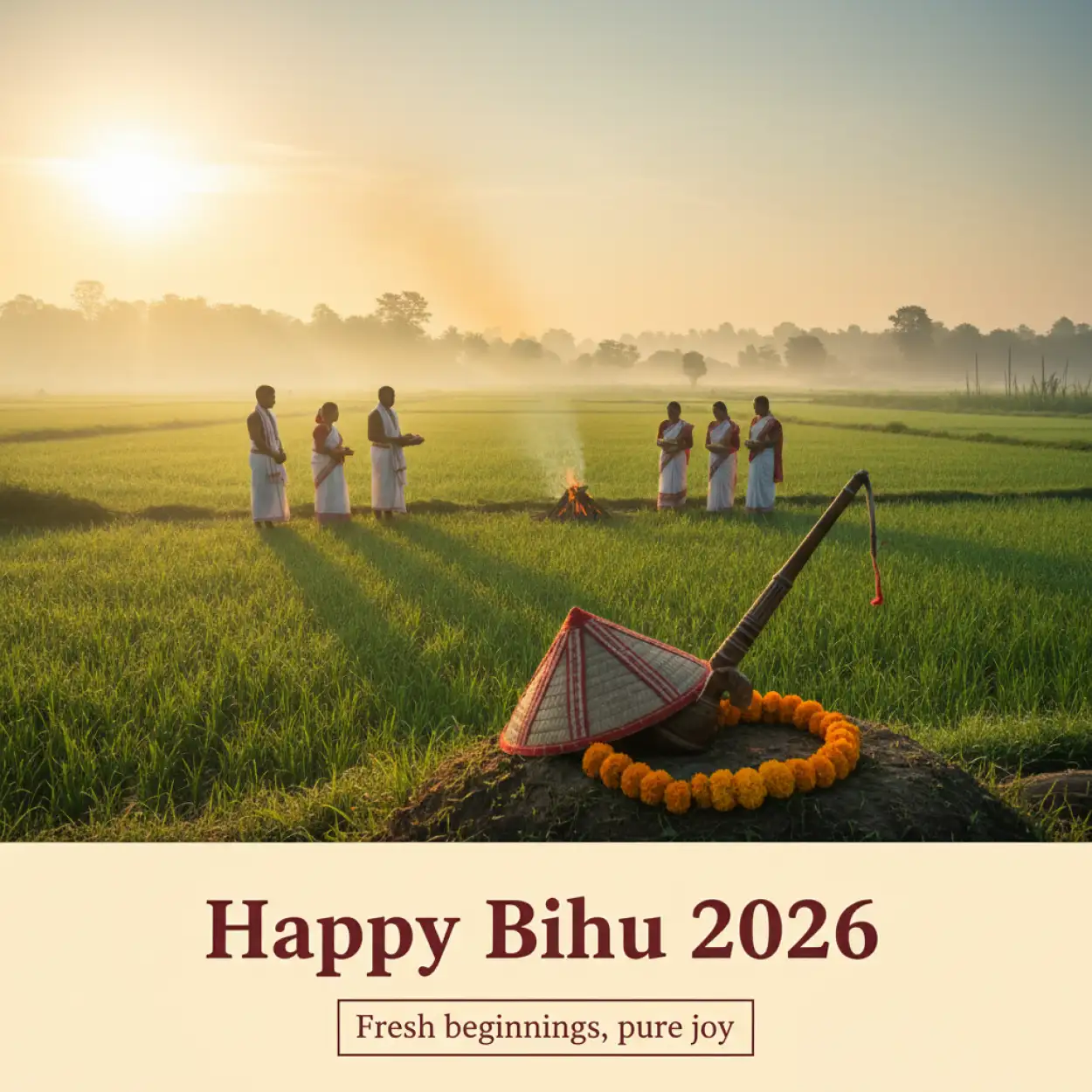 Free Download Happy Bihu 2026 Whatsapp Wishes - High Quality Happy Bihu 2026 Image
