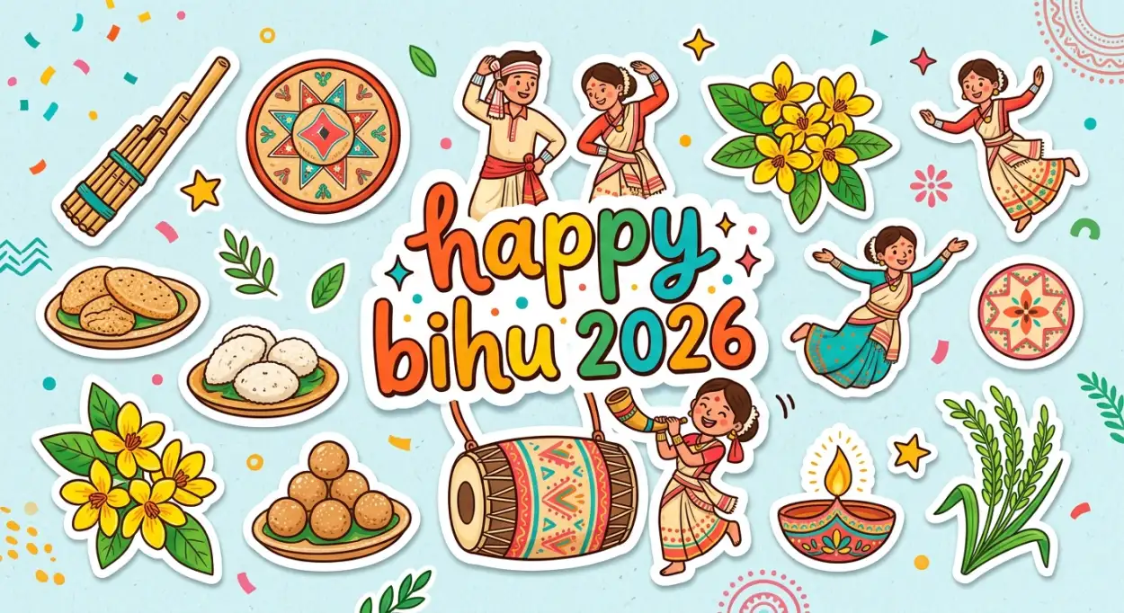 Free Download Happy Bihu 2026 Wishes Clipart Free - High Quality Happy Bihu 2026 Wishes Image