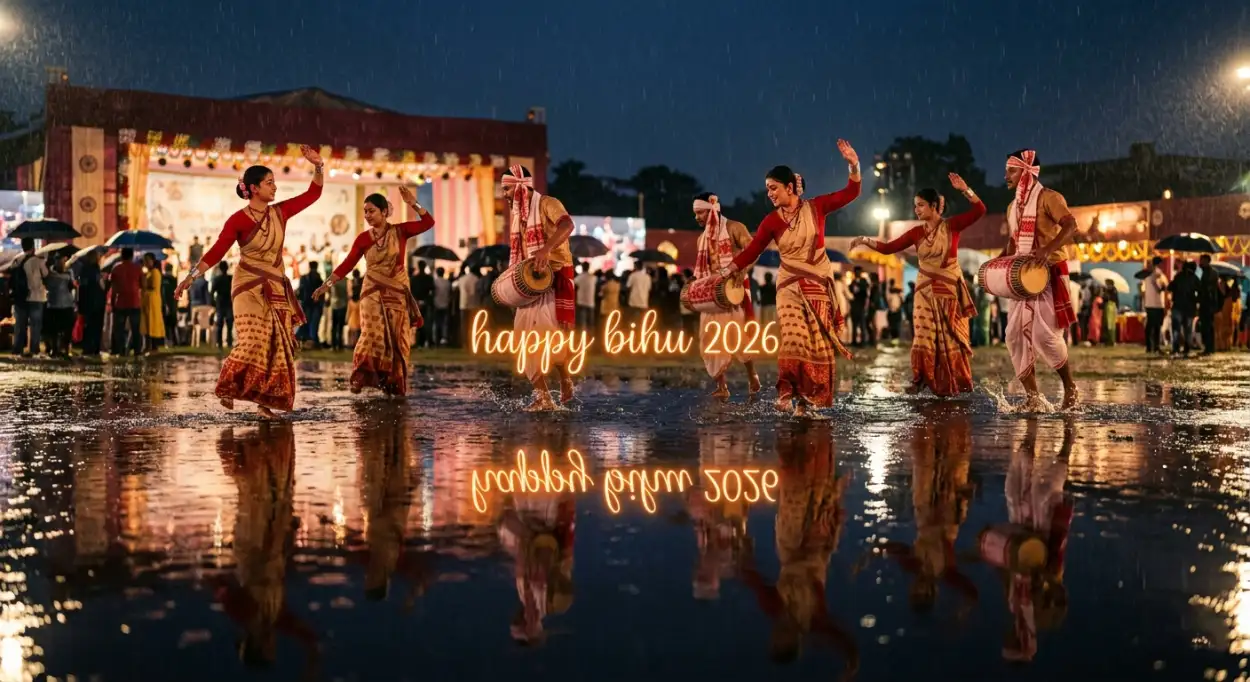 Free Download Happy Bihu 2026 Wishes Photo Editing Background - High Quality Happy Bihu 2026 Wishes Background Image