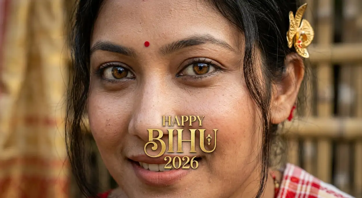 Free Download Happy Bihu 2026 Wishes Unique Messages - High Quality Happy Bihu 2026 Wishes Image