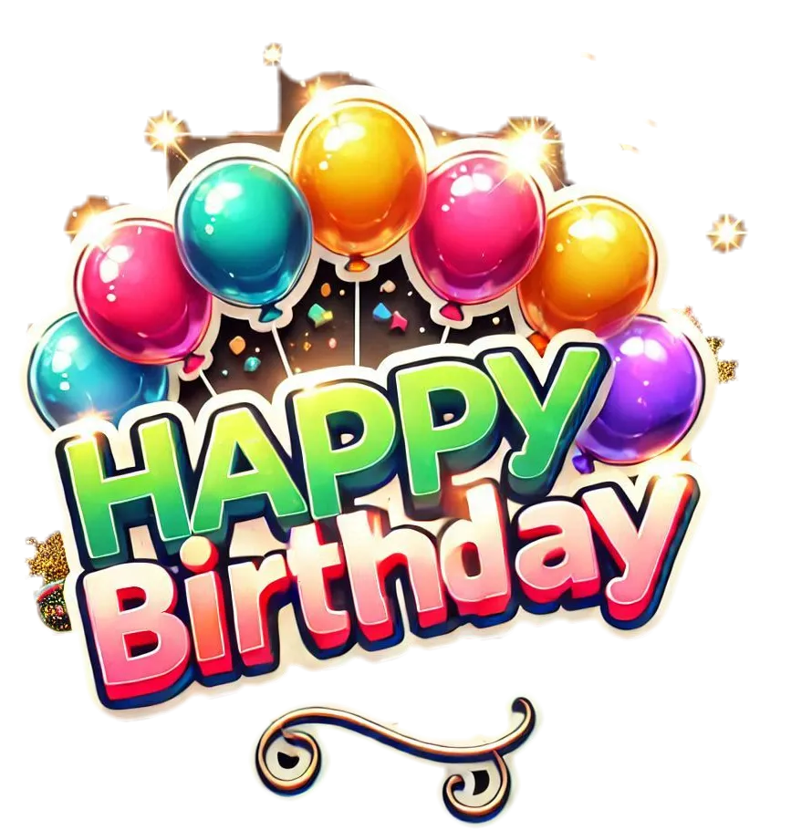 Happy Birthday Colorful Balloon Decoration Ideas Png - Royalty Free Happy Birthday Image | Pngmagic Free Download Happy Birthday Colorful Balloon Decoration Ideas Png - High Quality Happy Birthday PNG Image