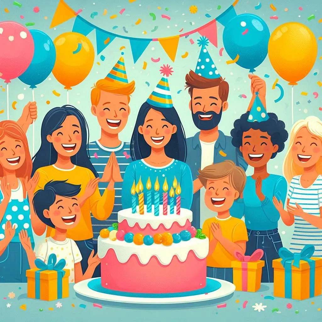 Happy Birthday To You Party In Office With People - Royalty Free Happy Birthday Image | Pngmagic Free Download Happy Birthday To You Party In Office With People - High Quality Happy Birthday Background