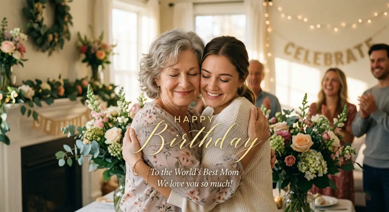 Free Download Happy Birthday Wishes For Mother From Daughter - High Quality Happy Birthday Wishes Image