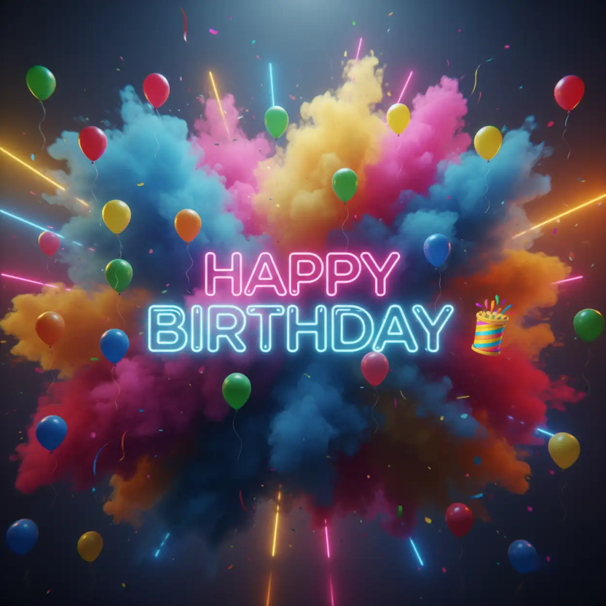 Free Download Happy Birthday Wishes For Whatsapp With Colorful Birthday Elements - High Quality Happy Birthday Wishes For Whatsapp Background