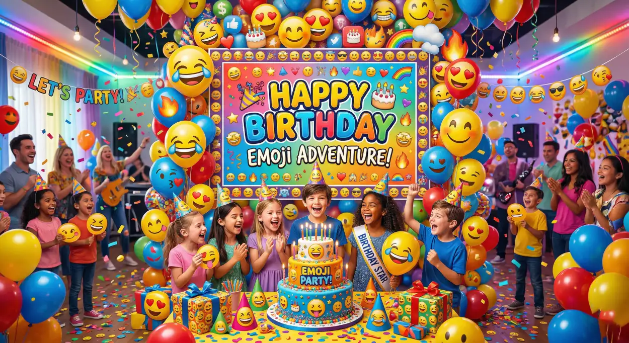 Free Download Happy Birthday Wishes With Emojis Copy Paste - High Quality Happy Birthday Wishes Image