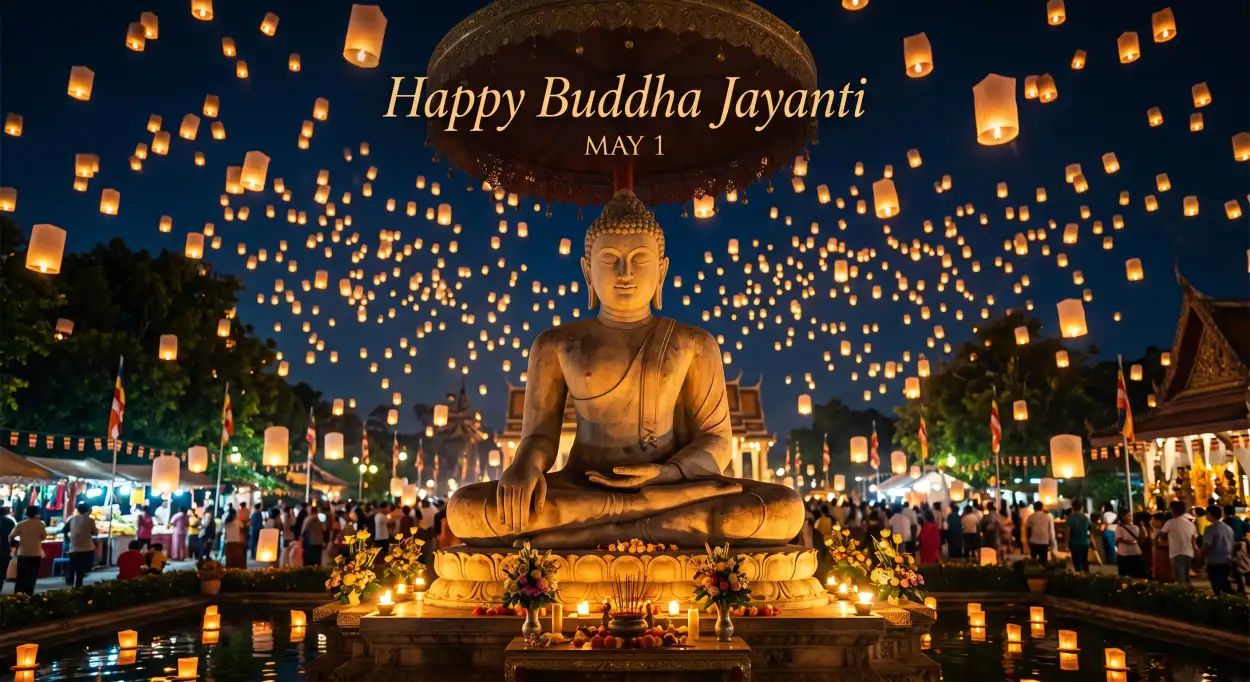 Free Download Happy Buddha Jayanti 2026 Whatsapp Dp - High Quality Happy Buddha Jayanti 2026 Wishes Image