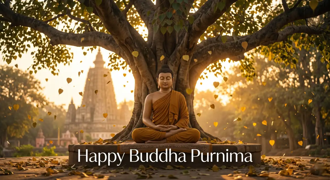 Free Download Happy Buddha Purnima 2026 Festival Wishes Images - High Quality Happy Buddha Purnima Wishes 2026 Image