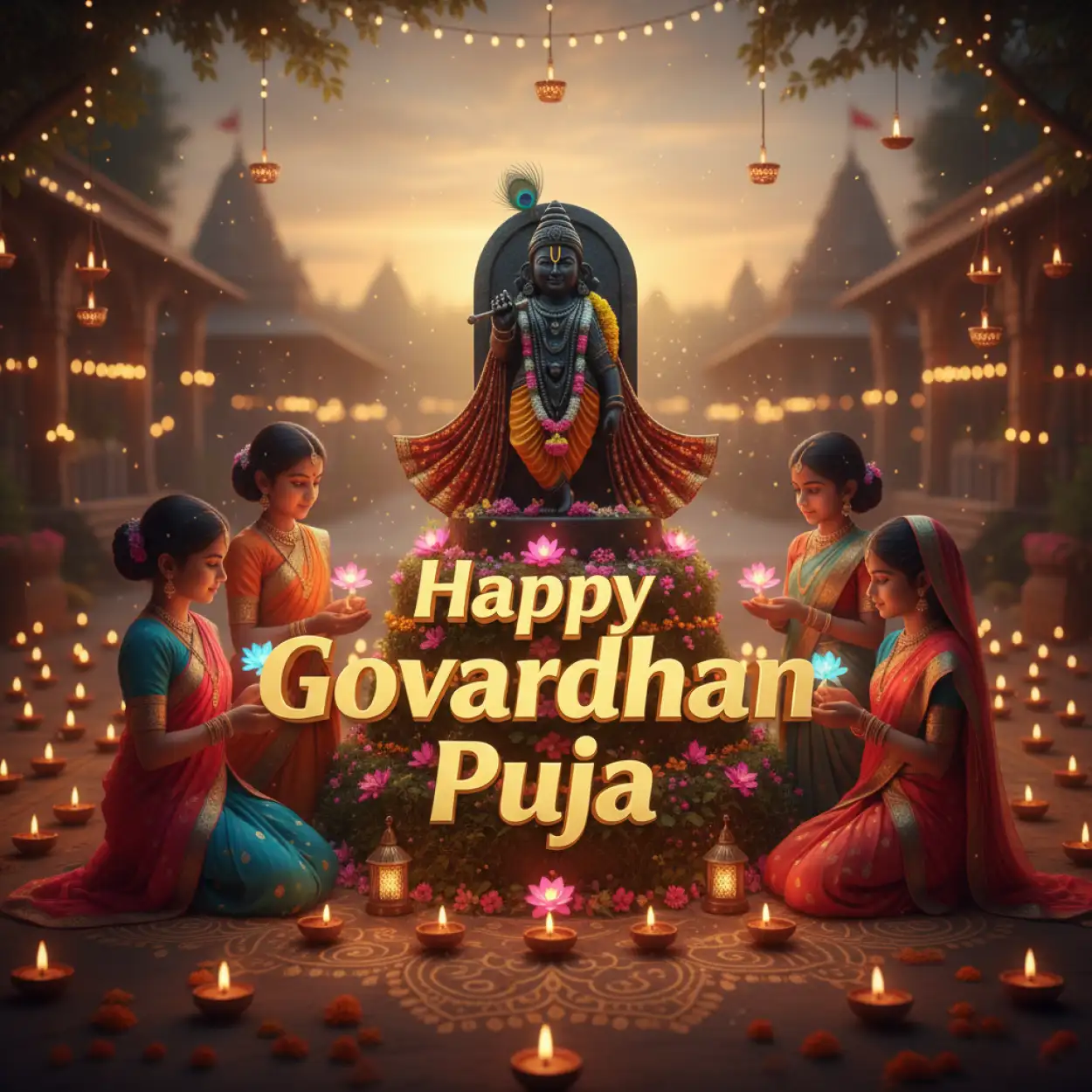 Free Download Happy Chhath Puja 2025 Cinematic Sunrise Hd Wallpaper - High Quality Happy Govardhan Puja 2025 Background