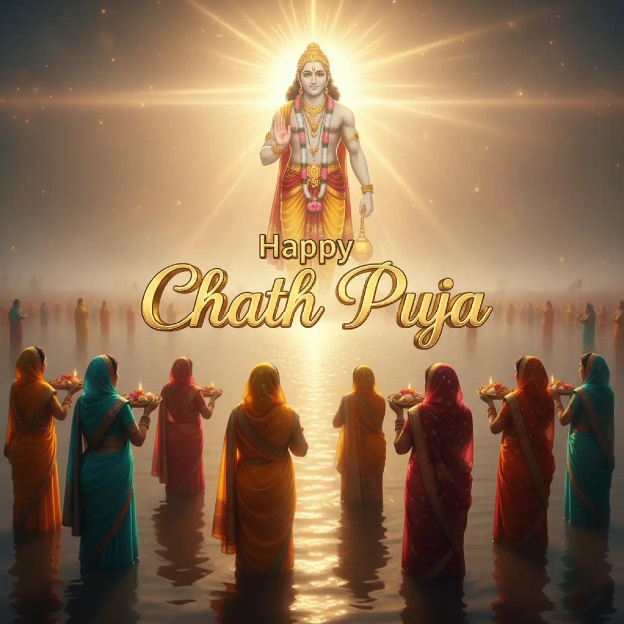 Free Download Happy Chhath Puja 2025 God Surya Image Png - High Quality Happy Chhath Puja 2025 PNG Image