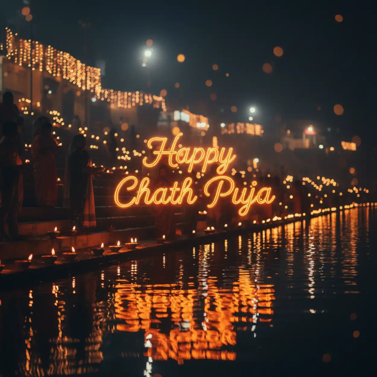 Happy Chhath Puja 2025 Wishes With Diya And River - Royalty Free Happy Chhath Puja 2025 Image | Pngmagic Free Download Happy Chhath Puja 2025 Wishes With Diya And River - High Quality Happy Chhath Puja 2025 Background