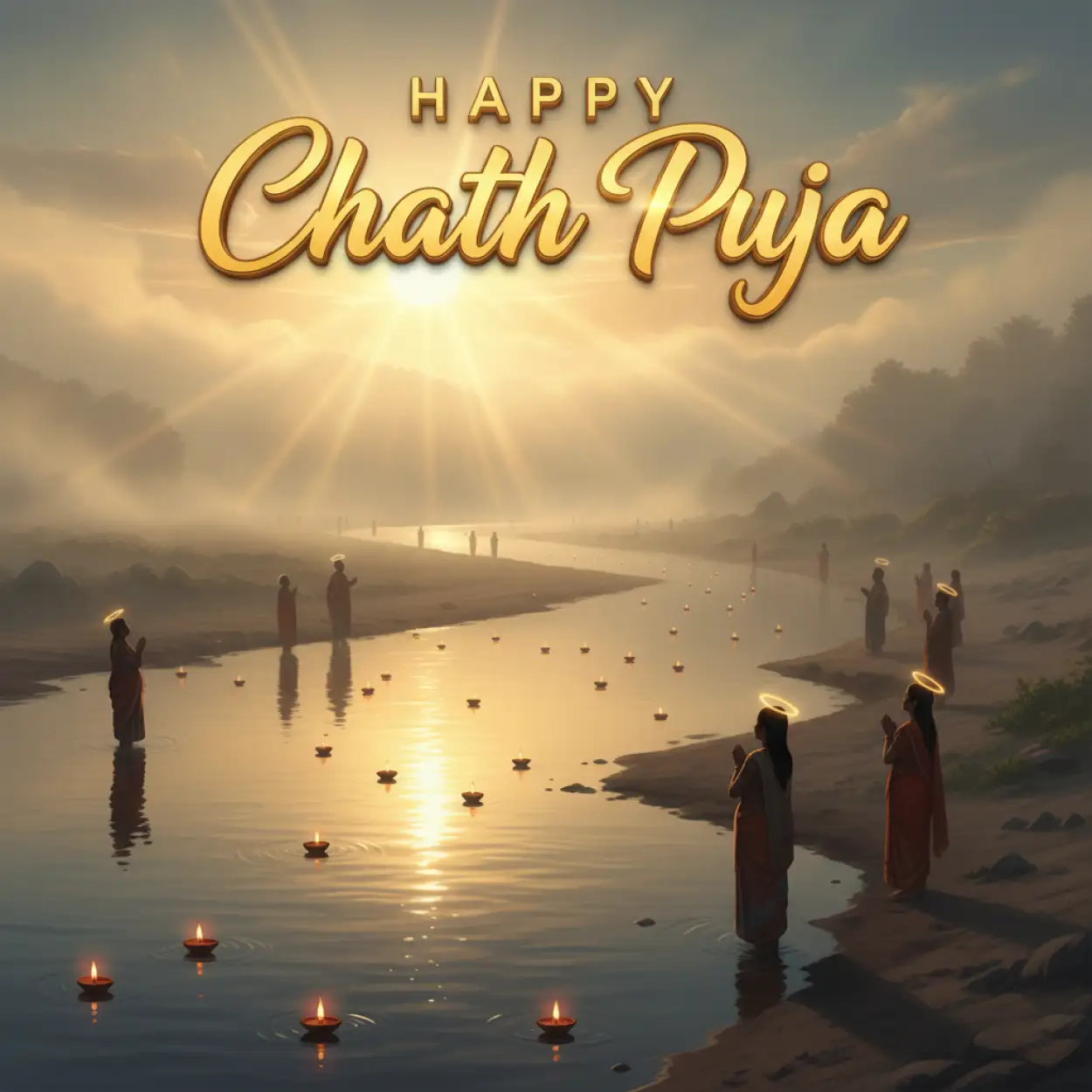 Free Download Happy Chhath Puja Greetings Wallpaper Hd 2025 - High Quality Happy Chhath Puja Greetings Image