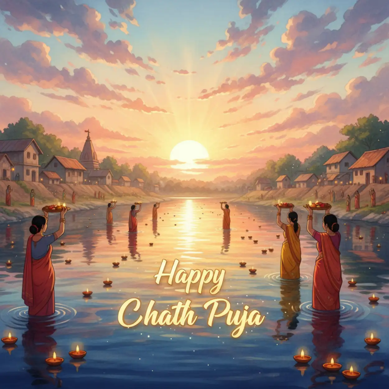 Free Download Happy Chhath Puja Photo Frame Editing - High Quality Happy Chhath Puja Image