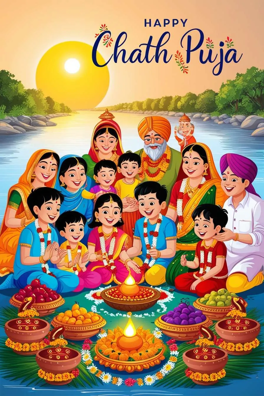 Happy Chhath Puja Photo Wishes For Social Media - Royalty Free Happy Chhath Puja Image | Pngmagic Free Download Happy Chhath Puja Photo Wishes For Social Media - High Quality Happy Chhath Puja Background