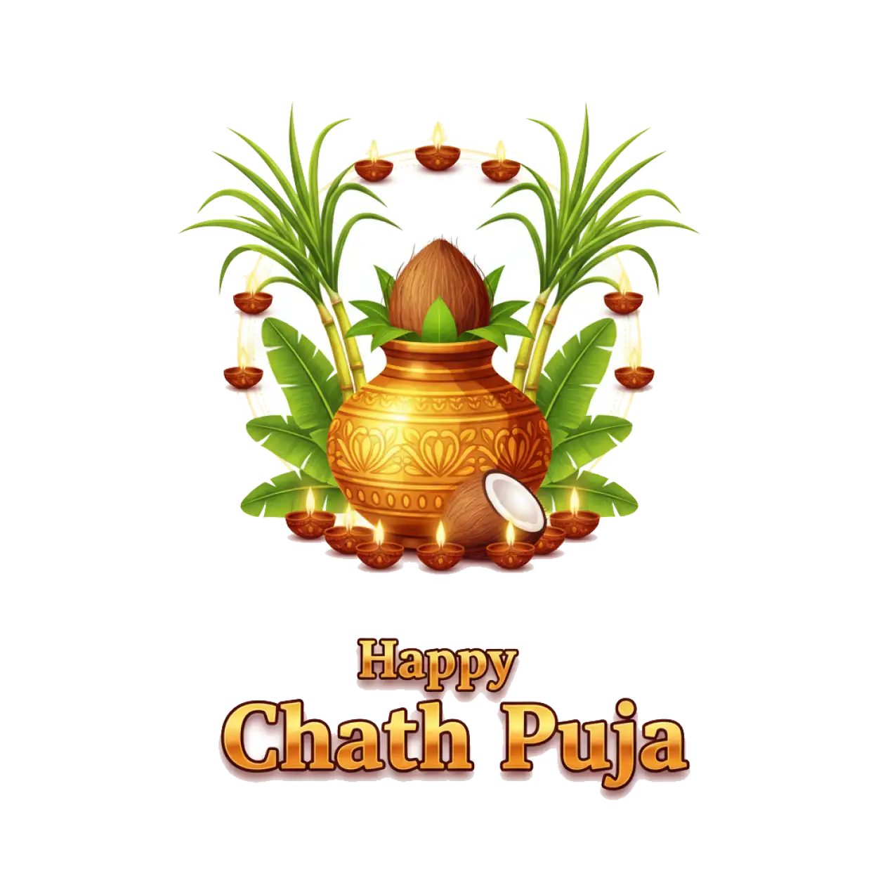 Free Download Happy Chhath Puja Png For Instagram Post - High Quality Happy Chhath Puja Png PNG Image