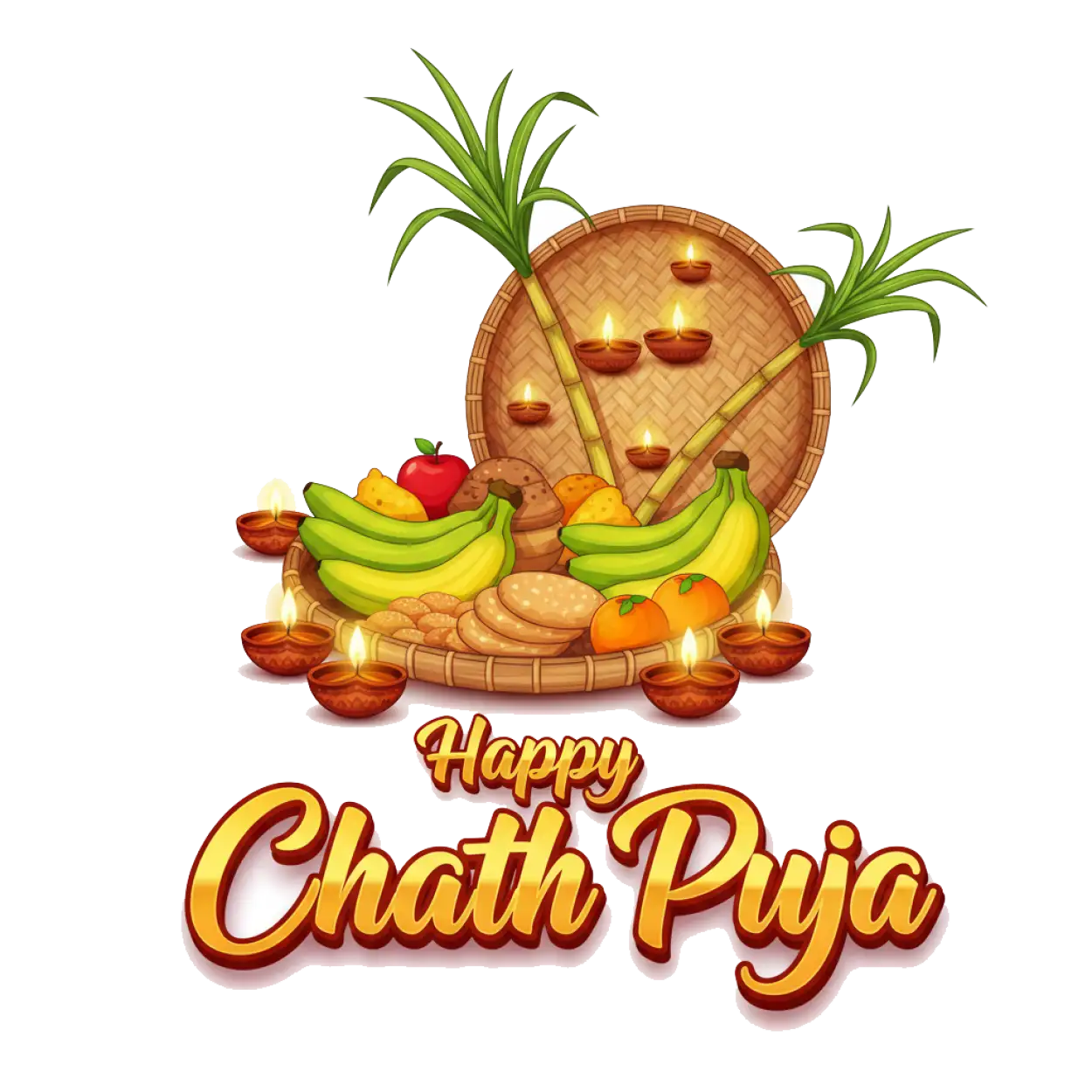 Free Download Happy Chhath Puja Png Hd Image - High Quality Happy Chhath Puja Png PNG Image