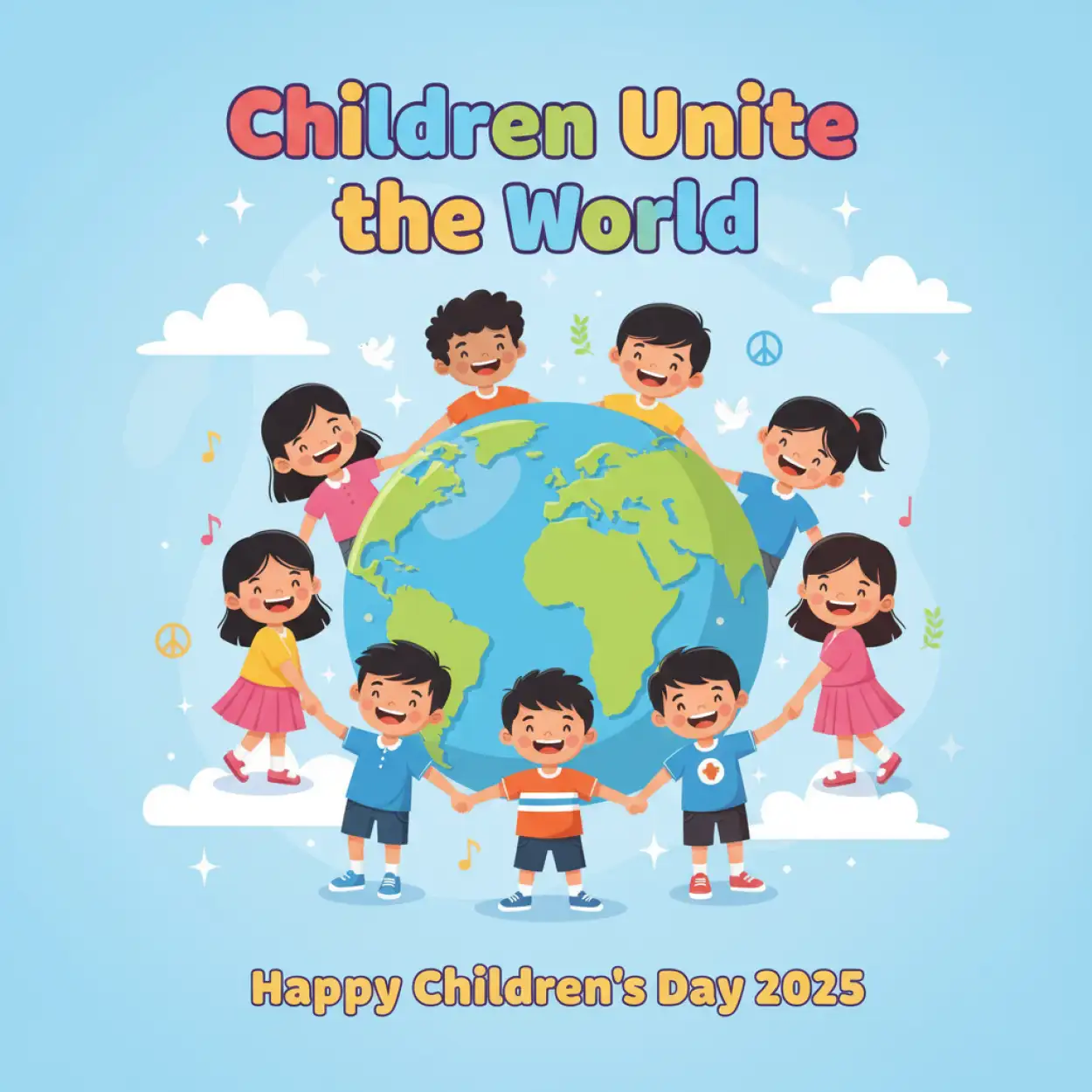 Free Download Happy Childrens Day 2025 Activities For Kindergarten - High Quality Happy Childrens Day 2025 Image
