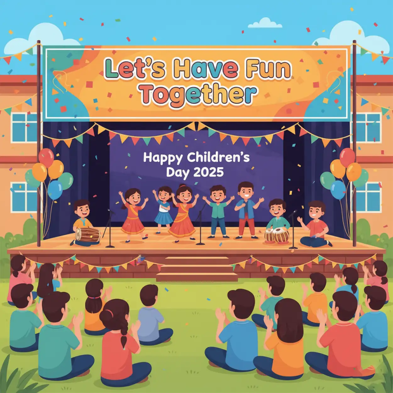 Free Download Happy Childrens Day 2025 Anchoring Script For School - High Quality Happy Childrens Day 2025 Image