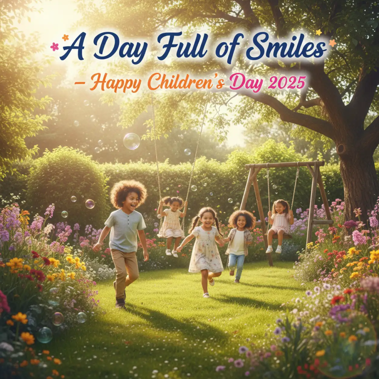 Free Download Happy Childrens Day 2025 Banner Design For School - High Quality Happy Childrens Day 2025 Image