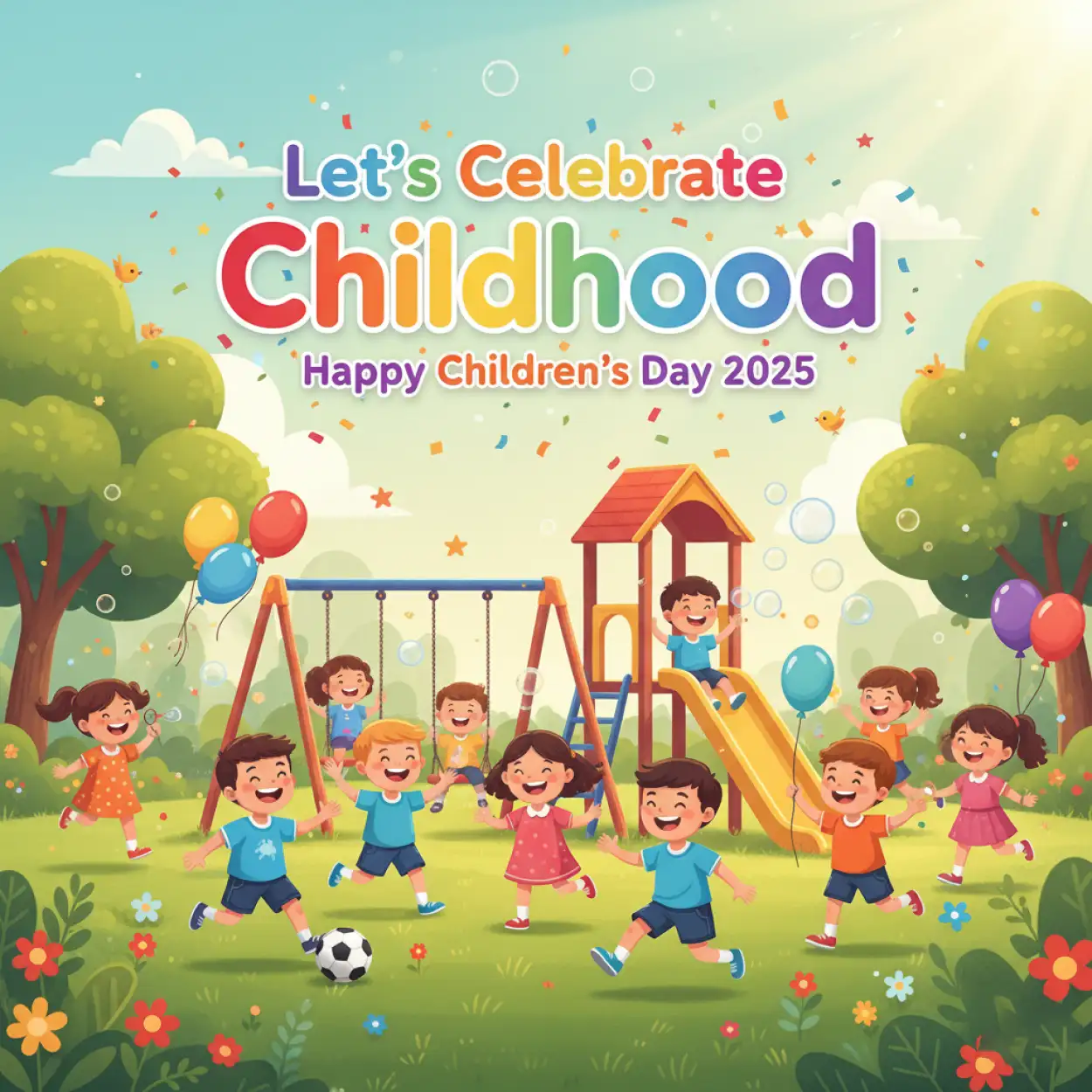 Free Download Happy Childrens Day 2025 Banner Template Free Download - High Quality Happy Childrens Day 2025 Image