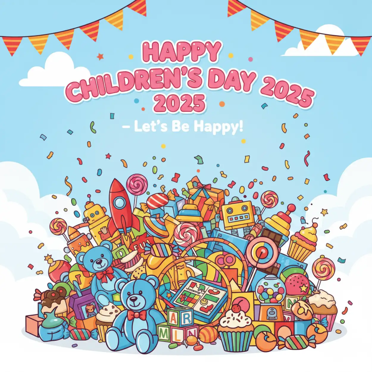 Free Download Happy Childrens Day 2025 Card Design Ideas - High Quality Happy Childrens Day 2025 Image