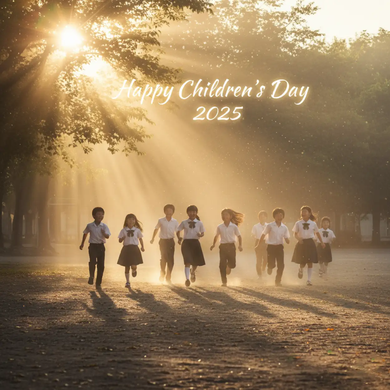 Free Download Happy Childrens Day 2025 Chalkboard Design Poster - High Quality Happy Childrens Day 2025 Image