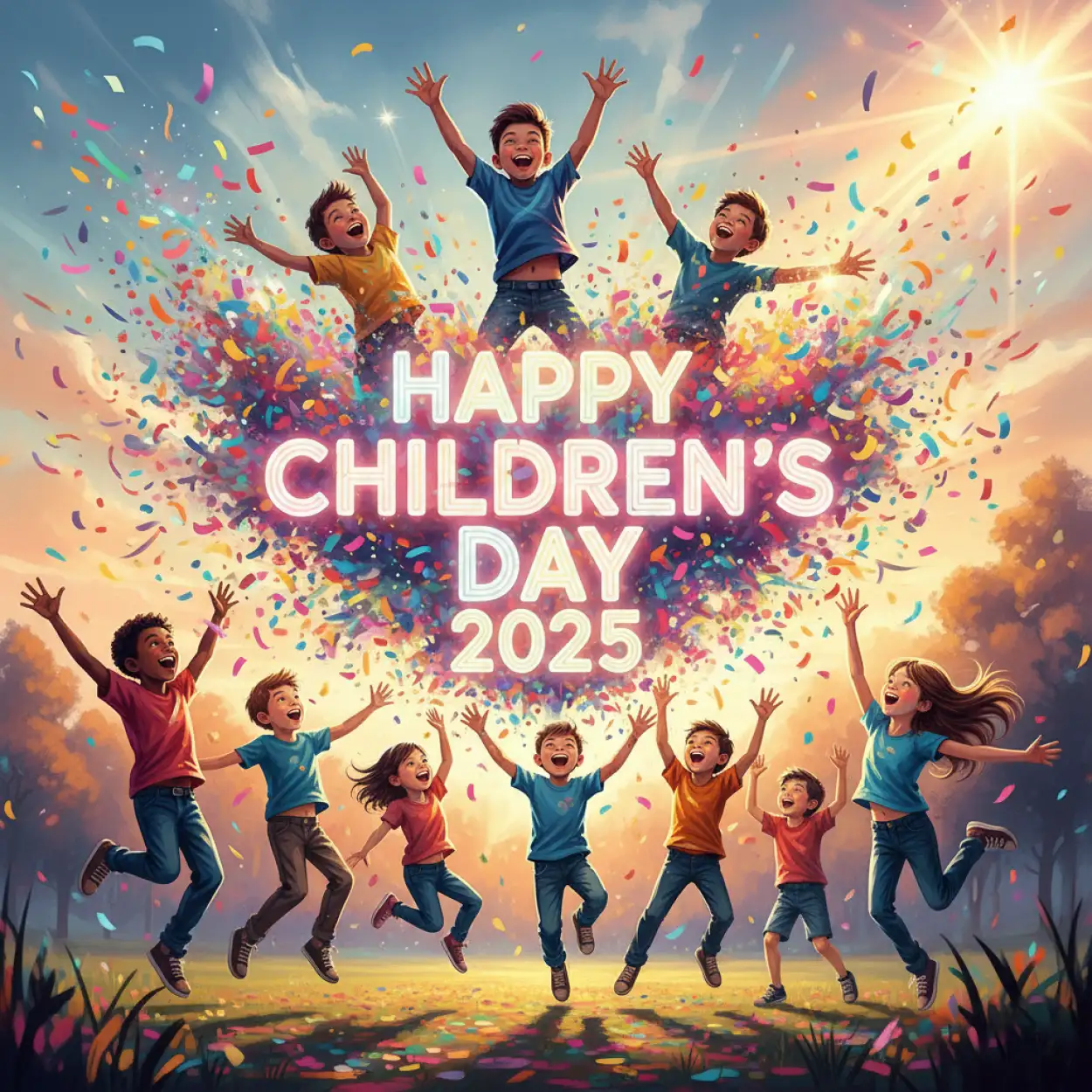 Free Download Happy Childrens Day 2025 Clipart Cartoon Kids - High Quality Happy Childrens Day 2025 Image