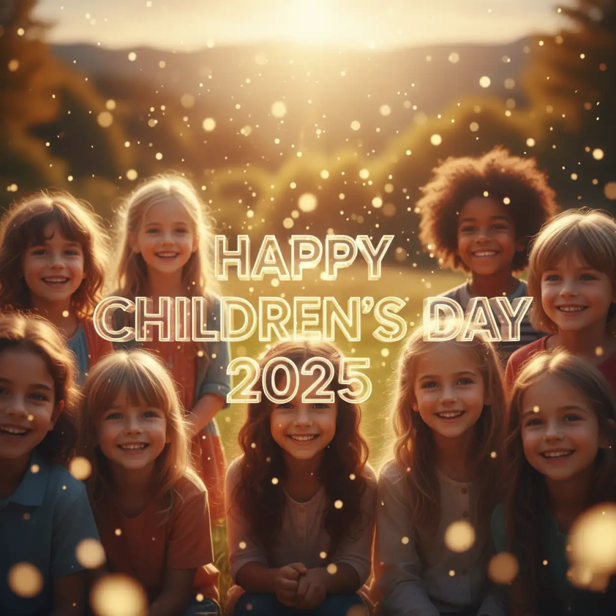 Free Download Happy Childrens Day 2025 Drawing For School Students - High Quality Happy Childrens Day 2025 Image