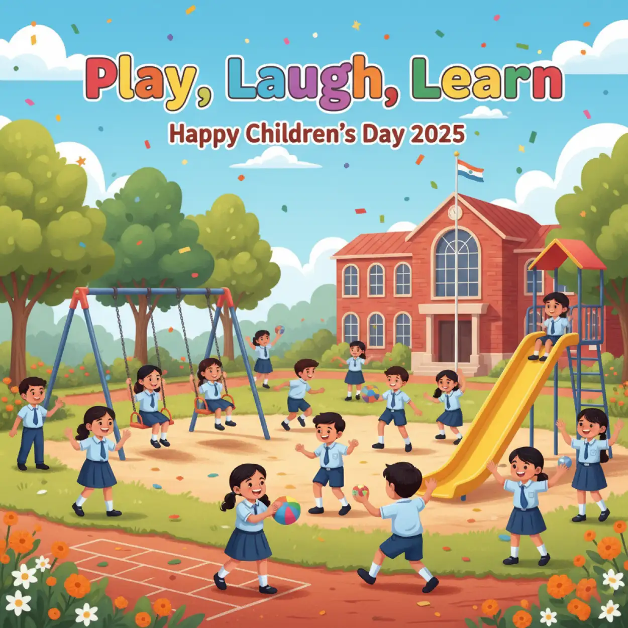 Free Download Happy Childrens Day 2025 Famous Quotes By Jawaharlal Nehru - High Quality Happy Childrens Day 2025 Image