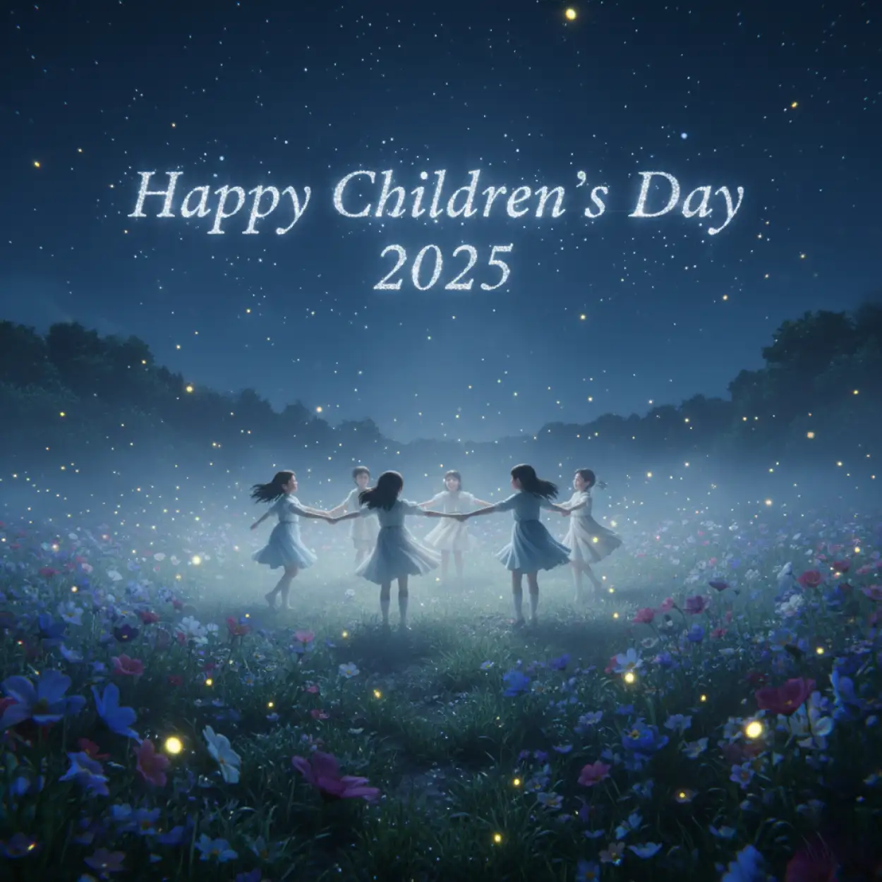 Free Download Happy Childrens Day 2025 Flyer Background Design - High Quality Happy Childrens Day 2025 Background Image